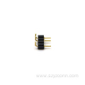2.54mm Machined Pin header Right Angle 4p